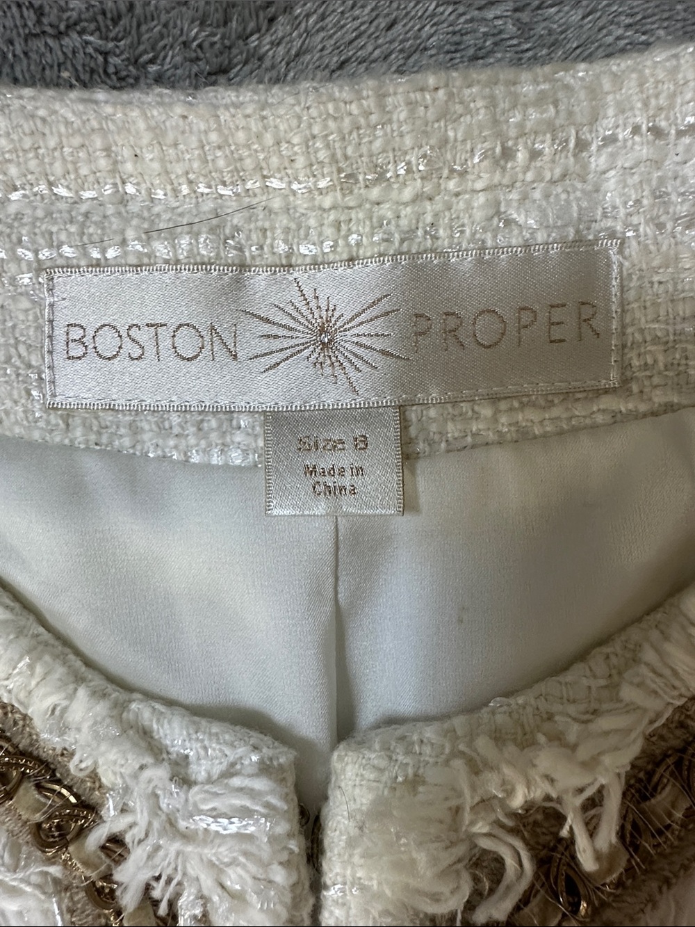 Boston Proper Tweed Jacket - Picture 4 of 10
